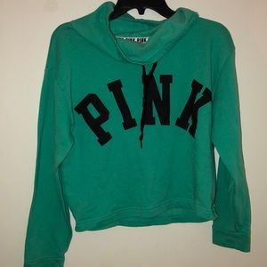 Teal PINK sweatshirt w/o hood, loose neck size xs